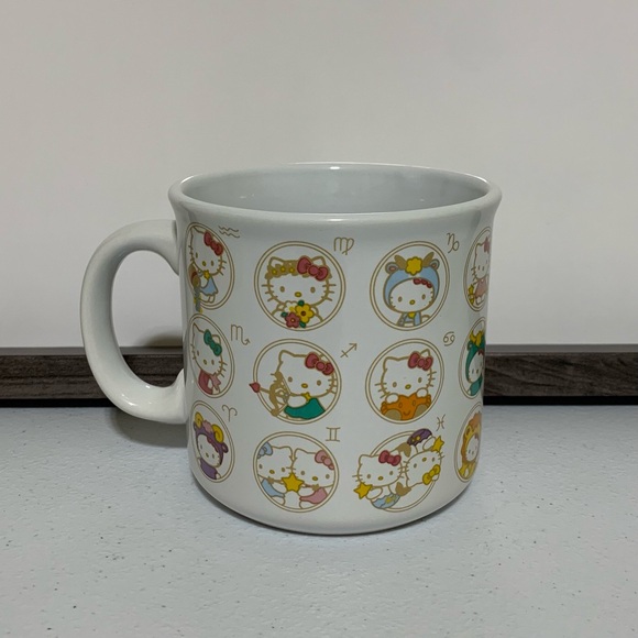 Silver Buffalo Sanrio Hello Kitty Zodiac Pearlescent Ceramic Camper Mug-20 Oz. - Picture 3 of 6
